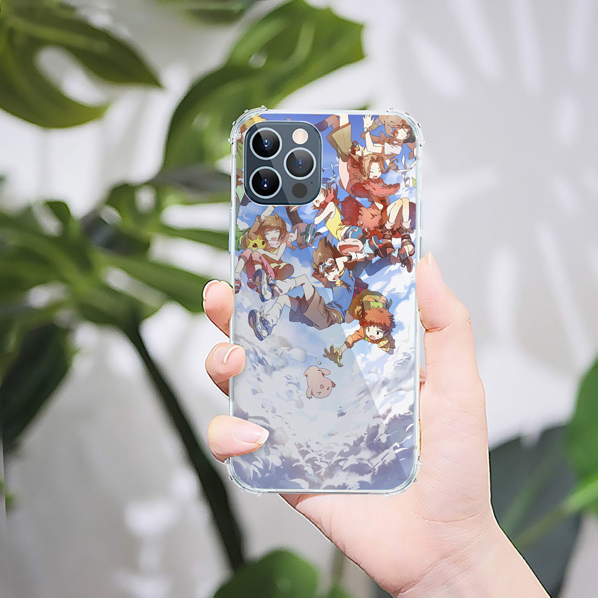 （画像用） Digimon デジタルモンスター/デジモン 【iPhone 12シリーズ対応】透明スマホケース（クリアソフトケース）